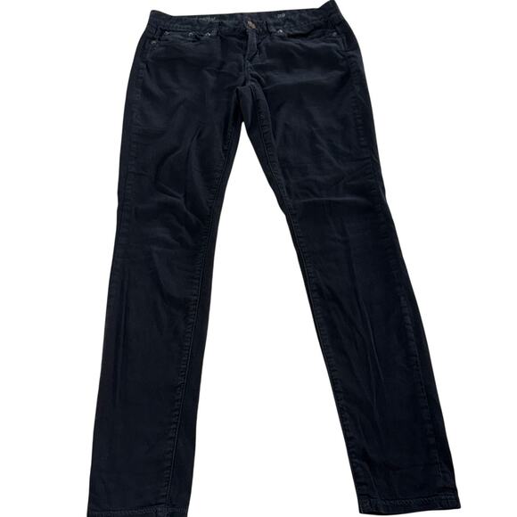 J.Crew Jeans Womens 29 Black Leggy Denim Skinny‎ Mid Rise Cotton - Picture 2 of 10